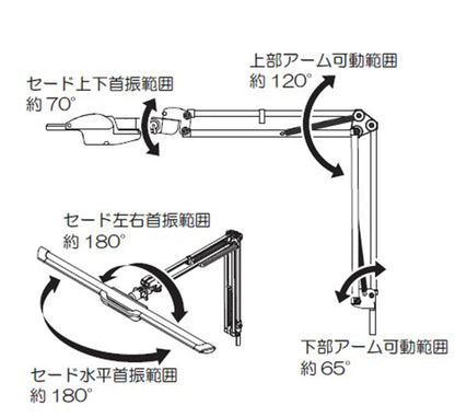 パイロットスリム アームライト コイズミ KOIZUMI LEDモード デスクライト 角度調節 調光 昼白色 卓上照明 おしゃれ 在宅勤務 リモートワーク 照明 省エネ テレワーク 書斎 勉強 新生活 クランプ式 机(代引不可)