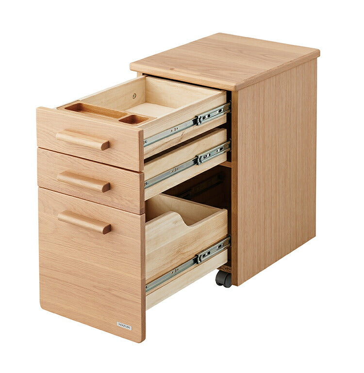 デスクワゴン KOIZUMI コイズミ スリム 収納 引き出し 木製 キャスター付き 大容量 コンパクト スリムワゴン サイドチェストデスク 机 棚 サイドワゴン デスク下 おしゃれ 北欧 シンプル インテリア(代引不可)