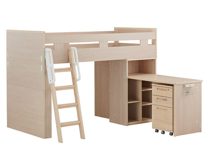 ミドルベッド コットコンポセレクト KOIZUMI コイズミ ロフトベッド シングルベッド シンプル おしゃれ 子供部屋 キッズ 収納 システムベッド 本棚(代引不可)