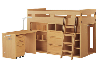 ミドルベッド コットコンポセレクト KOIZUMI コイズミ ロフトベッド シングルベッド シンプル おしゃれ 子供部屋 キッズ 収納 システムベッド 本棚(代引不可)