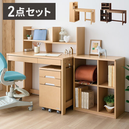 デスクセット コイズミ KOIZUMI デスク シェルフ マルチラック リビングデスク 学習机 勉強机 突板 おしゃれ シンプル インテリア リビング 在宅 リモートワーク 収納(代引不可)