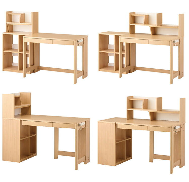 デスクセット コイズミ KOIZUMI デスク シェルフ マルチラック リビングデスク 学習机 勉強机 突板 おしゃれ シンプル インテリア リビング 在宅 リモートワーク 収納(代引不可)