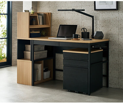 デスクセット コイズミ KOIZUMI デスク 幅100cm シェルフ マルチラック リビングデスク 学習机 勉強机 突板 おしゃれ シンプル インテリア リビング 在宅 リモートワーク 収納(代引不可)