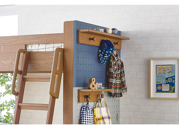 棚小 フック2個付 単品 KOIZUMI コイズミ ペグ PEG 収納 学習机 学習デスク 子供部屋 ペグシリーズ ベッド用オプションパーツ リビング学習(代引不可)