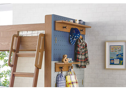 棚小 フック2個付 単品 KOIZUMI コイズミ ペグ PEG 収納 学習机 学習デスク 子供部屋 ペグシリーズ ベッド用オプションパーツ リビング学習(代引不可)