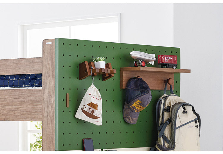 棚小 フック2個付 単品 KOIZUMI コイズミ ペグ PEG 収納 学習机 学習デスク 子供部屋 ペグシリーズ ベッド用オプションパーツ リビング学習(代引不可)