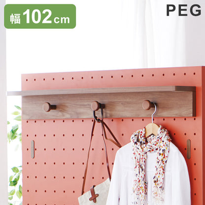 棚小 フック3個付 単品 KOIZUMI コイズミ ペグ PEG 収納 学習机 学習デスク 子供部屋 ペグシリーズ ベッド用オプションパーツ リビング学習(代引不可)