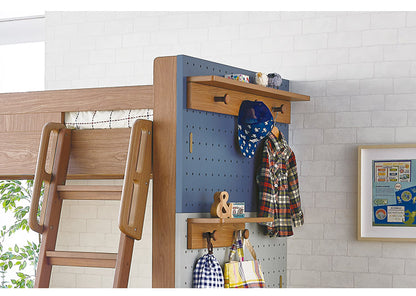 棚小 フック3個付 単品 KOIZUMI コイズミ ペグ PEG 収納 学習机 学習デスク 子供部屋 ペグシリーズ ベッド用オプションパーツ リビング学習(代引不可)