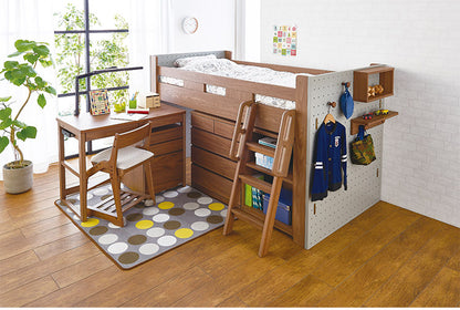 ミドルベッド コイズミ KOIZUMI ハイベッドパーツ 収納 子供部屋 ペグボード 机 勉強机 かわいい シンプル インテリア 子供 こども キッズ コイズミファニテック(代引不可)