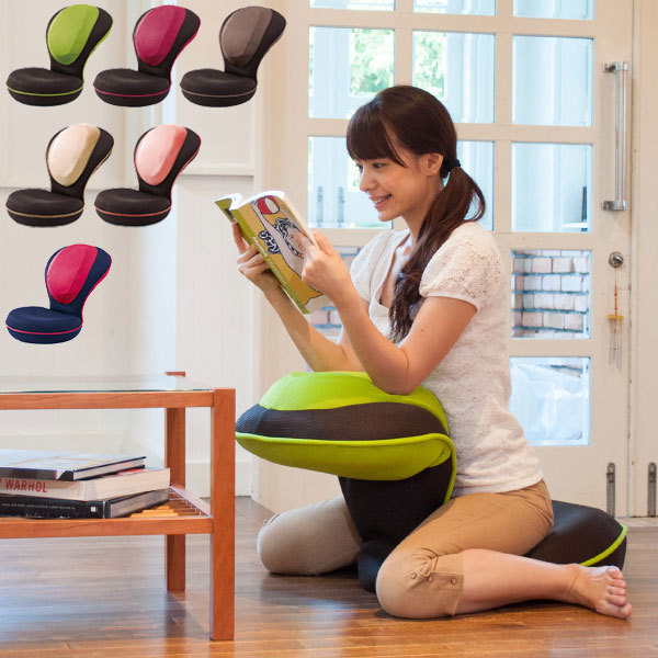 座椅子 リクライニング 背筋がGUUUN 美姿勢座椅子 クッション 腰痛 椅子 骨盤矯正 0070-2058