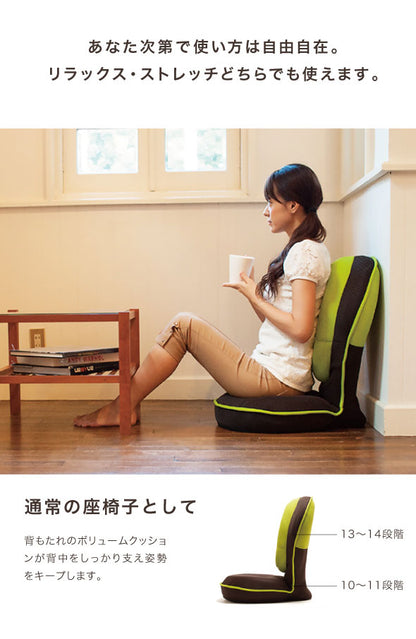 座椅子 リクライニング 背筋がGUUUN 美姿勢座椅子 クッション 腰痛 椅子 骨盤矯正 0070-2058