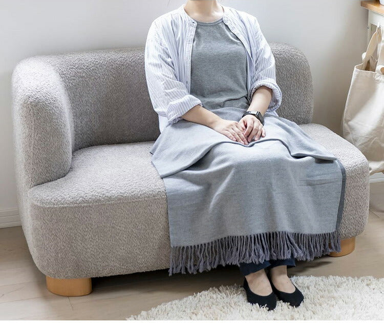 アームソファ 北欧風 木脚 天然木 アジャスター付き ブークレ生地 ローソファ 肘掛け ソファ 韓国インテリア 一人暮らし ワンルーム リビング 新生活 右肘 左肘 ソファー 幅115cm 脚 取り外し可(代引不可)