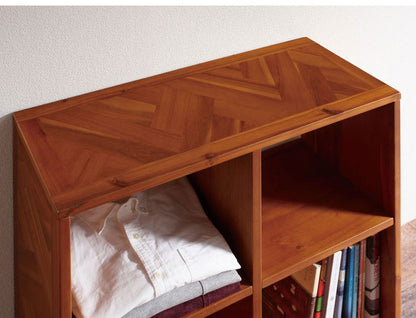 ヘントオープンラック 収納ラック オープンラック 幅70 本棚 アカシア ブラウン 木目 木 チェスト 収納 おしゃれ 北欧 スリム 3段 ルンバ 読書 新生活 リビング(代引不可)