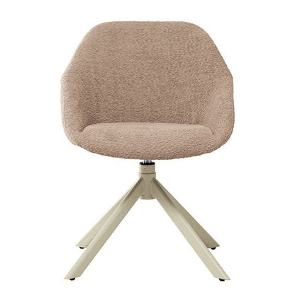 ラウンドチェア チェア 椅子 いす デスク リビング ダイニング 食卓用 オフィス おしゃれ スタイリッシュ アームレス 回転式 360度回転 肘掛け無 耐荷重80kg スチール製(代引不可)