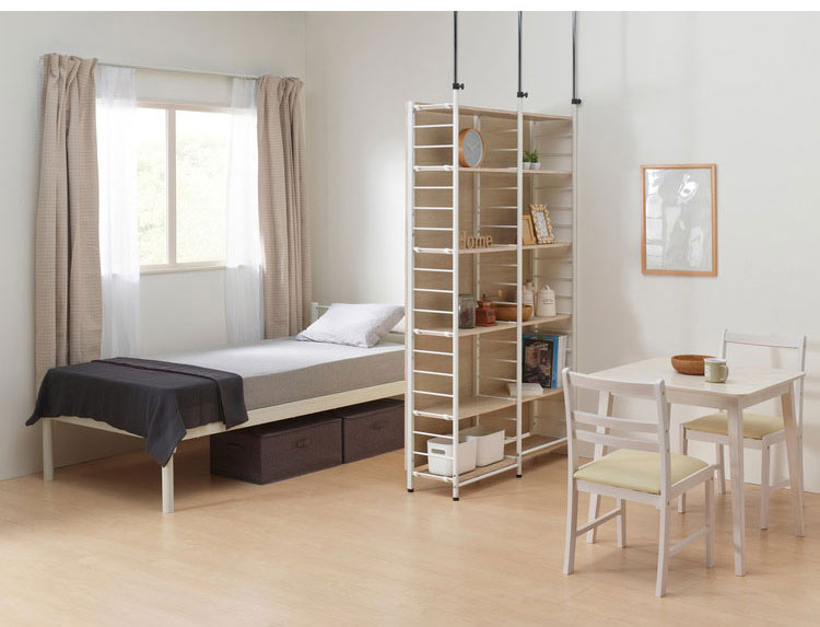 スクリーンラック ブラウン ナチュラル 壁面収納 パーテーション パーティクルボード 間仕切り オープンラック 収納ラック 壁面ラック 棚 壁 本棚 パーテーション 衝立(代引不可)