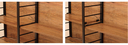 スクリーンラック ブラウン ナチュラル 壁面収納 パーテーション パーティクルボード 間仕切り オープンラック 収納ラック 壁面ラック 棚 壁 本棚 パーテーション 衝立(代引不可)