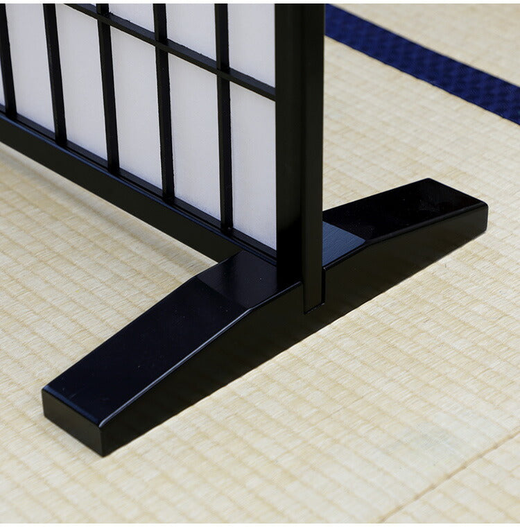 パーテーション 衝立1連 和風 120×120cm 間仕切り 木製 天然木 目隠し 軽量 自立 障子スクリーン 和室 畳 障子 オフィス ブラック ブラウン JP-1(BK) JP-1(BR)(代引不可)