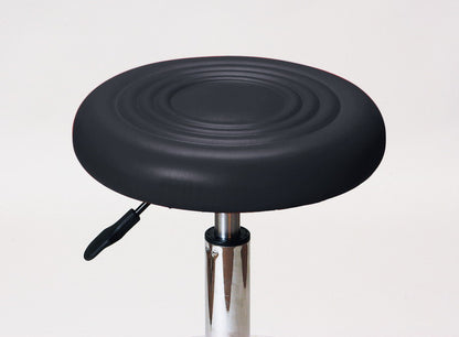 キャスターチェア(背なし) 背もたれなし 回転椅子 昇降 カウンターチェア キャスター付き 椅子 チェア 台所 料理 カウンター スツール ブラック レザー キッチンスツール(代引不可)