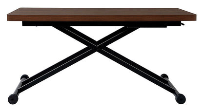 リフトテーブル 120×80 伸長式 テーブル 昇降テーブル ダイニングテーブル リビングテーブル 高さ調節 シンプル おしゃれ コンパクト 木目調 キャスター付(代引不可)