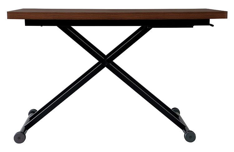 リフトテーブル 120×80 伸長式 テーブル 昇降テーブル ダイニングテーブル リビングテーブル 高さ調節 シンプル おしゃれ コンパクト 木目調 キャスター付(代引不可)