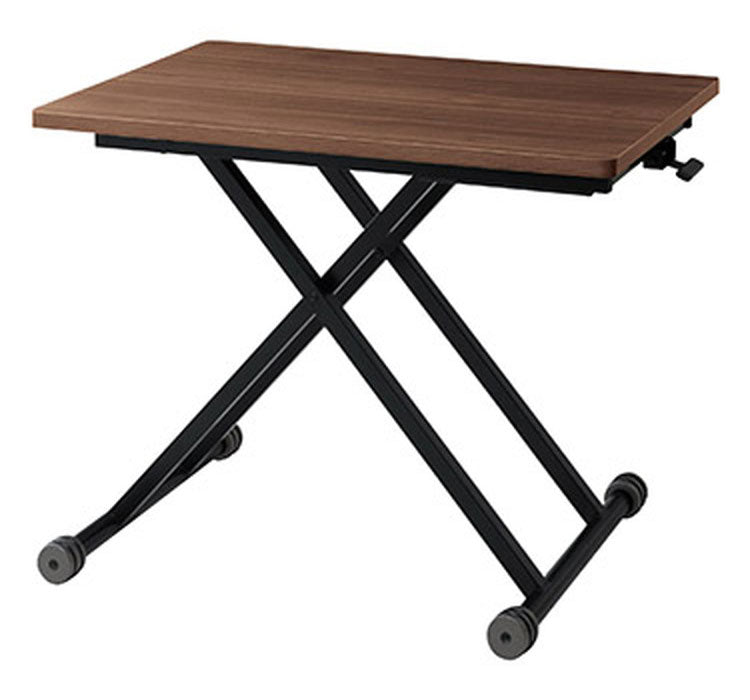 リフトテーブル 90×60 伸長式 テーブル 昇降テーブル ダイニングテーブル リビングテーブル 高さ調節 シンプル おしゃれ コンパクト 木目調 キャスター付(代引不可)