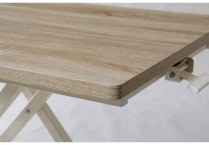 リフトテーブル 90×60 伸長式 テーブル 昇降テーブル ダイニングテーブル リビングテーブル 高さ調節 シンプル おしゃれ コンパクト 木目調 キャスター付(代引不可)