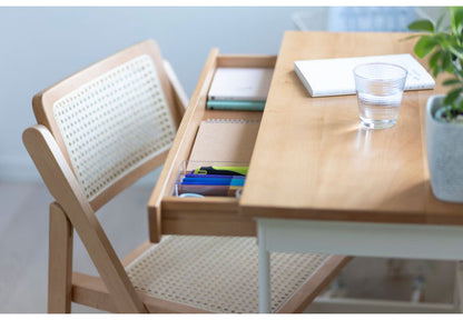 LIV ホームデスク デスク 机 幅80 奥行き40 コンパクト リビング学習 コンソールテーブル 収納 スタンド付 シンプル ナチュラル サイドフック PCデスク コンソールテーブル 在宅 ワークデスク(代引不可)