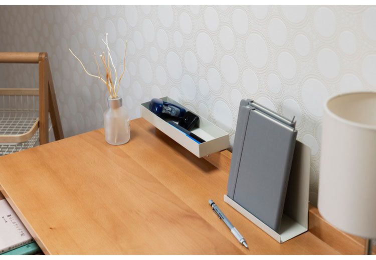 LIV ホームデスク デスク 机 幅80 奥行き40 コンパクト リビング学習 コンソールテーブル 収納 スタンド付 シンプル ナチュラル サイドフック PCデスク コンソールテーブル 在宅 ワークデスク(代引不可)