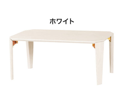 ローテーブル(折脚) ブラウン ナチュラル ホワイト 折り畳みテーブル 茶の間 フォールディングテーブル 折脚 ちゃぶ台 食卓 小さい カフェ コーヒー リビング ダイニング(代引不可)