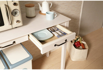 カウンターテーブル 100×45cm ハイテーブル ミニヨン MIGNON 引き出し付き 木製 天然木 木目 北欧風 おしゃれ かわいい リビング 玄関 コンソールデスク キッチンカウンター テーブル MIGNON-HT100(代引不可)