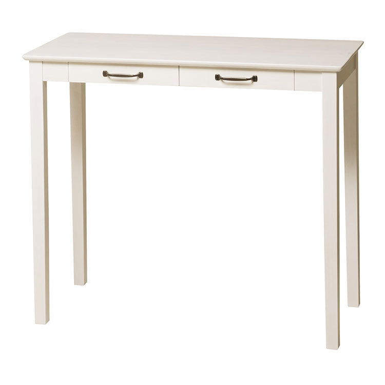 カウンターテーブル 100×45cm ハイテーブル ミニヨン MIGNON 引き出し付き 木製 天然木 木目 北欧風 おしゃれ かわいい リビング 玄関 コンソールデスク キッチンカウンター テーブル MIGNON-HT100(代引不可)