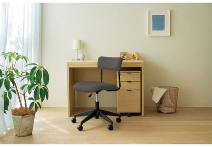 ワークチェア チェア 椅子 いす デスクチェア オフィスチェア スタイリッシュ スマート アームレス コンパクト キャスター付き 肘掛け無 昇降式 高さ調節 ガスシリンダー式座昇降 グレー(代引不可)