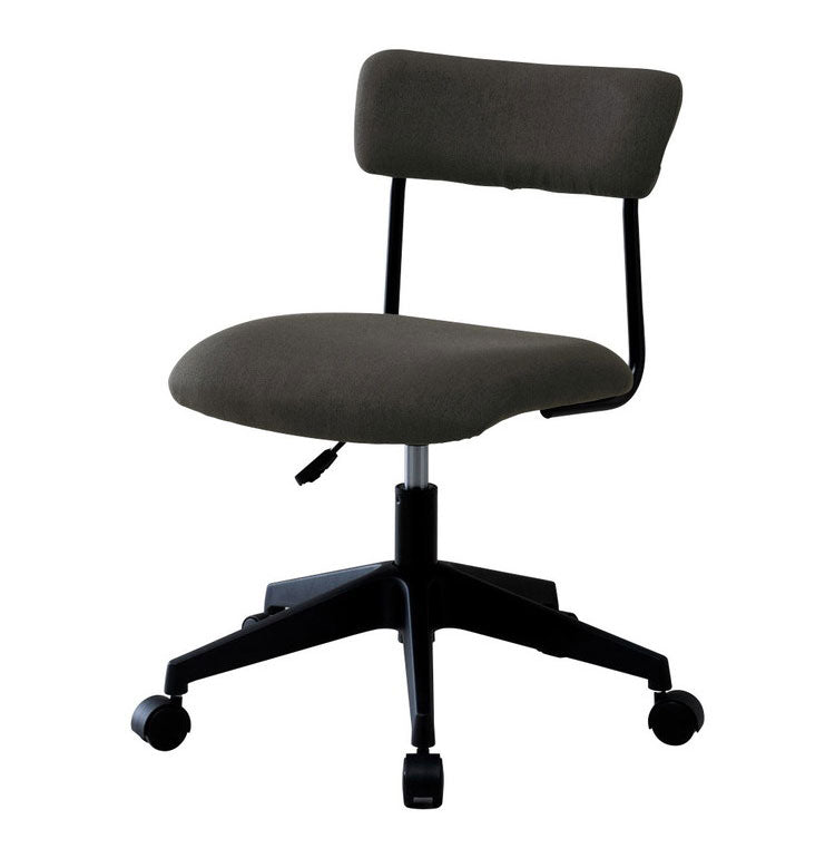 ワークチェア チェア 椅子 いす デスクチェア オフィスチェア スタイリッシュ スマート アームレス コンパクト キャスター付き 肘掛け無 昇降式 高さ調節 ガスシリンダー式座昇降 グレー(代引不可)