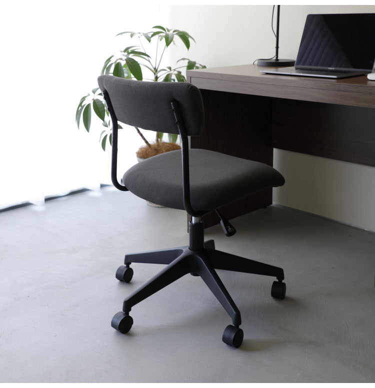 ワークチェア チェア 椅子 いす デスクチェア オフィスチェア スタイリッシュ スマート アームレス コンパクト キャスター付き 肘掛け無 昇降式 高さ調節 ガスシリンダー式座昇降 グレー(代引不可)