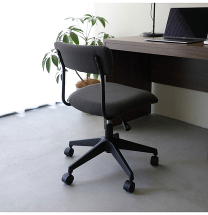 ワークチェア チェア 椅子 いす デスクチェア オフィスチェア スタイリッシュ スマート アームレス コンパクト キャスター付き 肘掛け無 昇降式 高さ調節 ガスシリンダー式座昇降 グレー(代引不可)