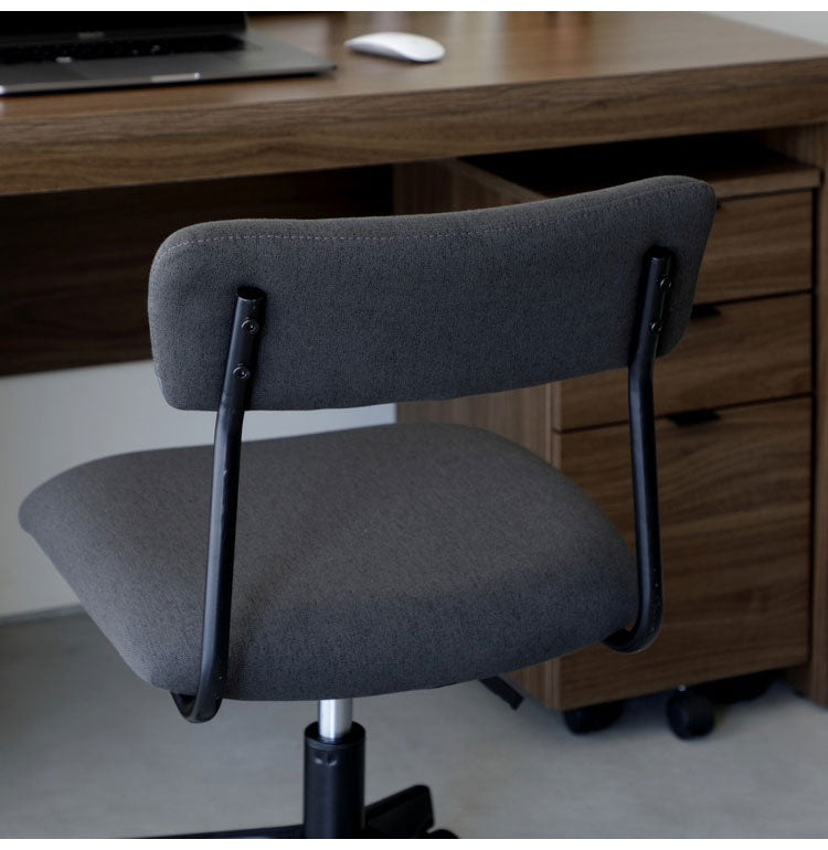 ワークチェア チェア 椅子 いす デスクチェア オフィスチェア スタイリッシュ スマート アームレス コンパクト キャスター付き 肘掛け無 昇降式 高さ調節 ガスシリンダー式座昇降 グレー(代引不可)