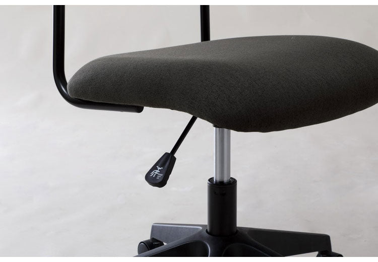 ワークチェア チェア 椅子 いす デスクチェア オフィスチェア スタイリッシュ スマート アームレス コンパクト キャスター付き 肘掛け無 昇降式 高さ調節 ガスシリンダー式座昇降 グレー(代引不可)