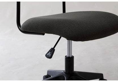 ワークチェア チェア 椅子 いす デスクチェア オフィスチェア スタイリッシュ スマート アームレス コンパクト キャスター付き 肘掛け無 昇降式 高さ調節 ガスシリンダー式座昇降 グレー(代引不可)