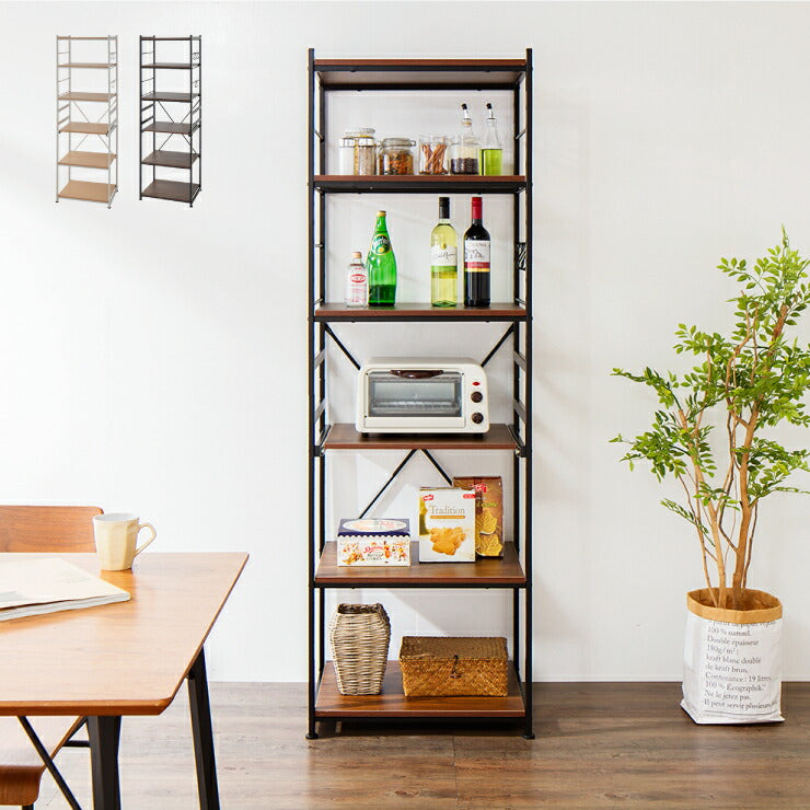 レンジボード レンジ台 幅58cm すき間収納 隙間収納 60幅 食器棚 キッチンボード ブラウン ナチュラル アイアン風 大型レンジ おしゃれ(代引不可)