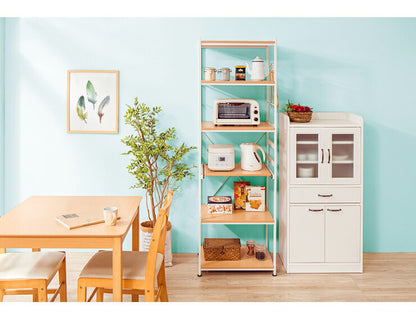 レンジボード レンジ台 幅58cm すき間収納 隙間収納 60幅 食器棚 キッチンボード ブラウン ナチュラル アイアン風 大型レンジ おしゃれ(代引不可)