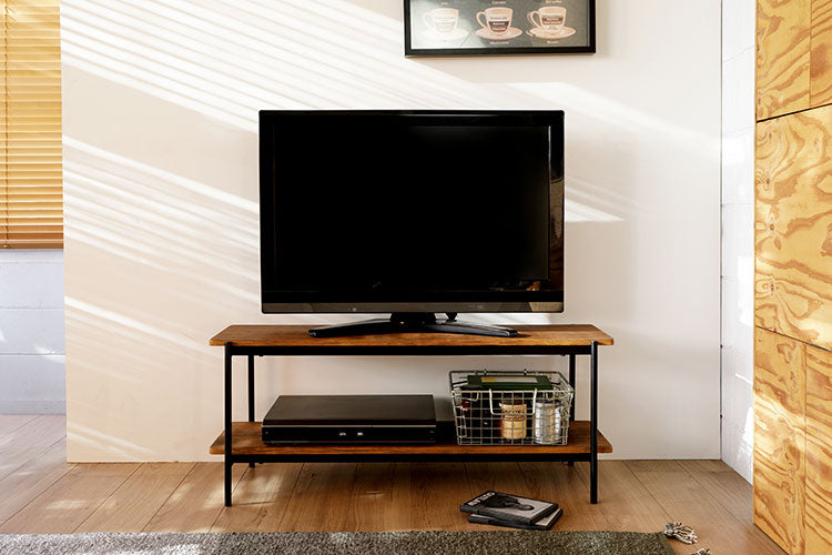 ヴィンテージ テレビボード ローボード 収納 19~40型 19~40V 木製 天然木 木目調 おしゃれ テレビ台 ワイド オープンラック 北欧(代引不可)