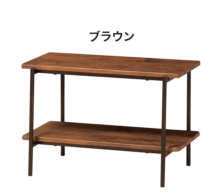 TVボード TV台 ローボード テレビボード 収納棚 コンパクト 収納ラック リビングボード TVラック 飾り棚 ディスプレイラック スチールフレーム ヴィンテージ風(代引不可)