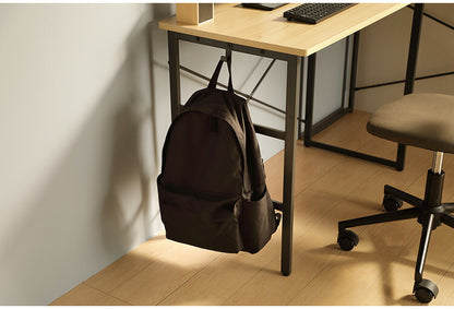 デスク 勉強机 幅140 奥行50 高さ72cm 木目調 アジャスター付き サイドフック付き コード穴 パソコンデスク 作業机 リモートワーク モダン おしゃれ 新生活 リビング オフィス ヴァンナ VAN-D140(NA)(代引不可)