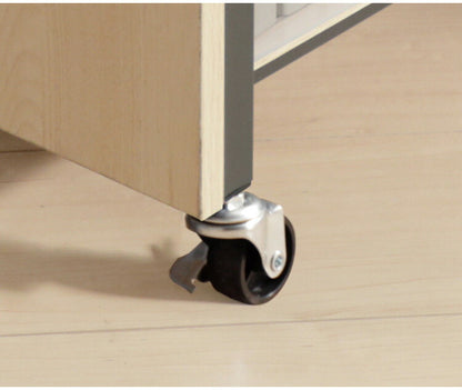 デスクワゴン A4サイズ可 幅27 奥行40.5 高さ61.5cm キャスター付き 高さ調節可能 可動棚 モダン おしゃれ リビング リモートワーク オフィス デスク ワゴン ヴァンナ VAN-W27(NA)(代引不可)