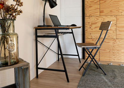 配線穴付き デスク パソコンデスク ワイド 幅90 収納 奥行き50 PCデスク テレワーク 在宅勤務 おしゃれ 北欧 ヴィンテージ 西海岸(代引不可)