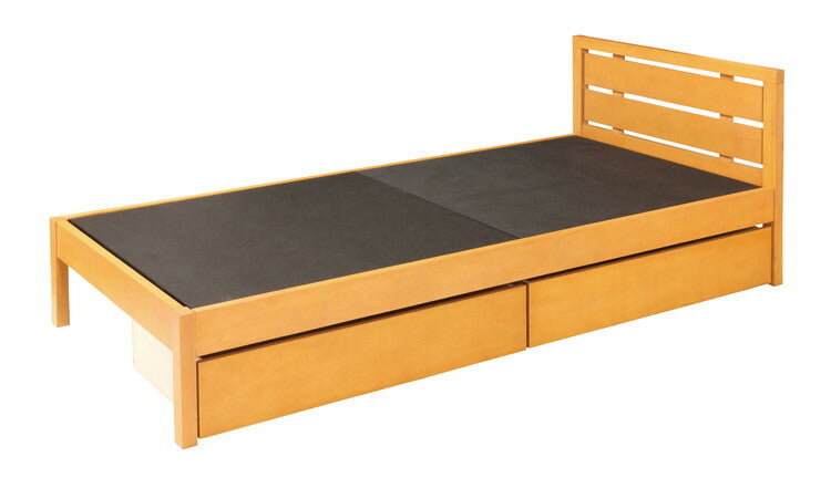 木製ベッド ナチュラル シングルベッド ベッドフレーム 睡眠 寝室 シンプル 寝心地 寝具 仮眠室 寮 施設 事務所 オフィス 天然木 モダン シンプル おしゃれ お洒落(代引不可)