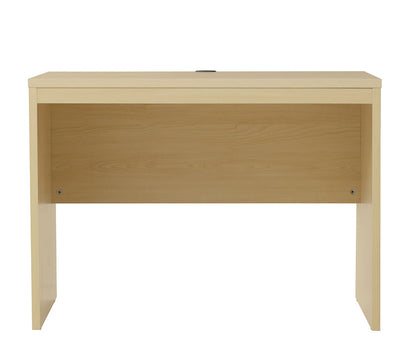 ワークデスク 幅100cm パソコンデスク コード穴付き ナチュラル 木目調 デスク 机 勉強机 リモートワーク 在宅 巾木避け 壁寄せ シンプル PCデスク 学習机 テレワーク 在宅勤務 学習デスク 巾木よけ(代引不可)