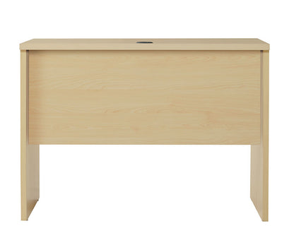 ワークデスク 幅100cm パソコンデスク コード穴付き ナチュラル 木目調 デスク 机 勉強机 リモートワーク 在宅 巾木避け 壁寄せ シンプル PCデスク 学習机 テレワーク 在宅勤務 学習デスク 巾木よけ(代引不可)