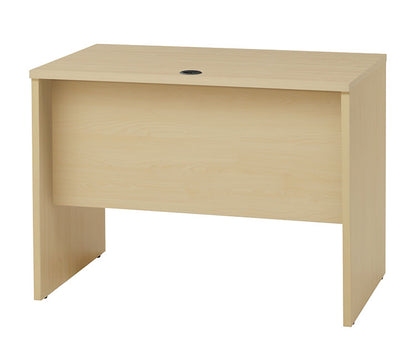 ワークデスク 幅100cm パソコンデスク コード穴付き ナチュラル 木目調 デスク 机 勉強机 リモートワーク 在宅 巾木避け 壁寄せ シンプル PCデスク 学習机 テレワーク 在宅勤務 学習デスク 巾木よけ(代引不可)