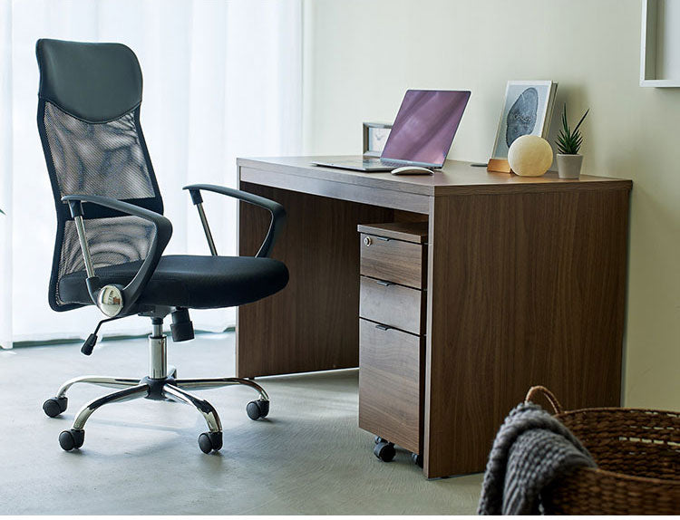 ワークデスク 幅120cm パソコンデスク コード穴付き ナチュラル 木目調